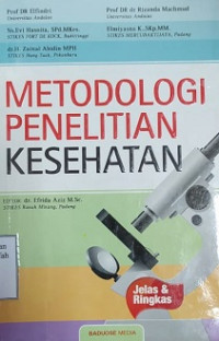 Image of Metodologi Penelitian Kesehatan